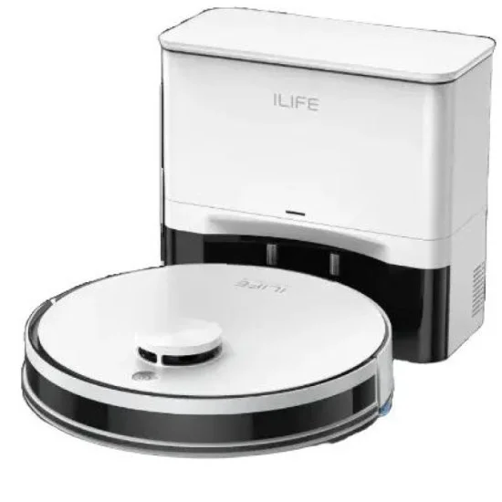 ILIFE A30 Pro Robot Vacuum and Mop with Self-Emptying Station - White